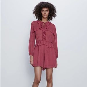 NWT Ruffled Dot mesh jumpsuit